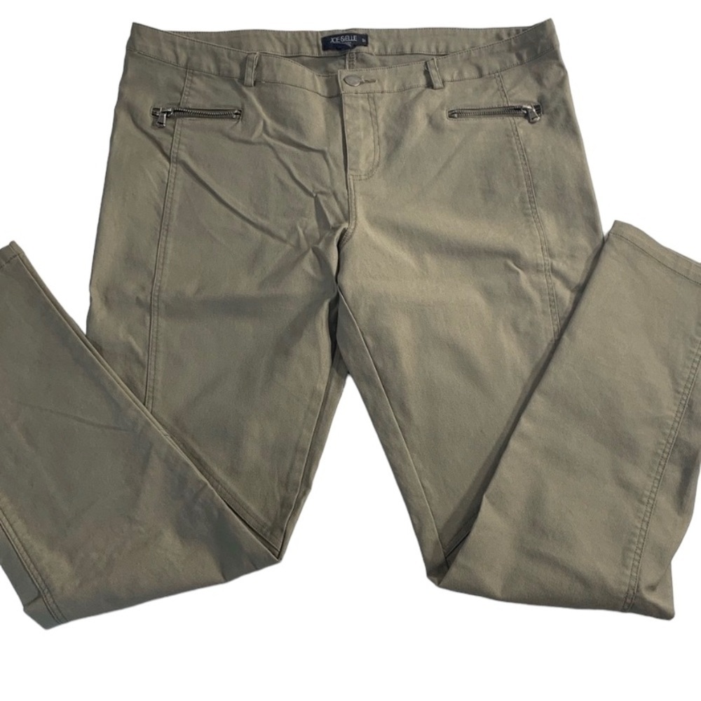 Joe & Elle | Olive Green Skinny 11 Pants Bottoms Zipper Juniors